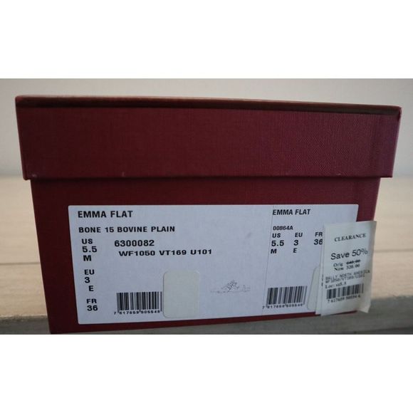 Bally 6300082 Women's Sz 5.5M Bone/Beige Leather Emma Slide Sandals $640 - Picture 13 of 13